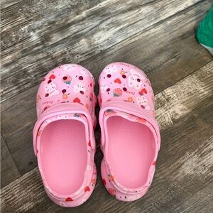 Pink Kids Clogs with Cute Prints